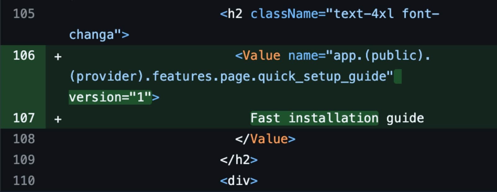 Step 2: Pull request appears automatically