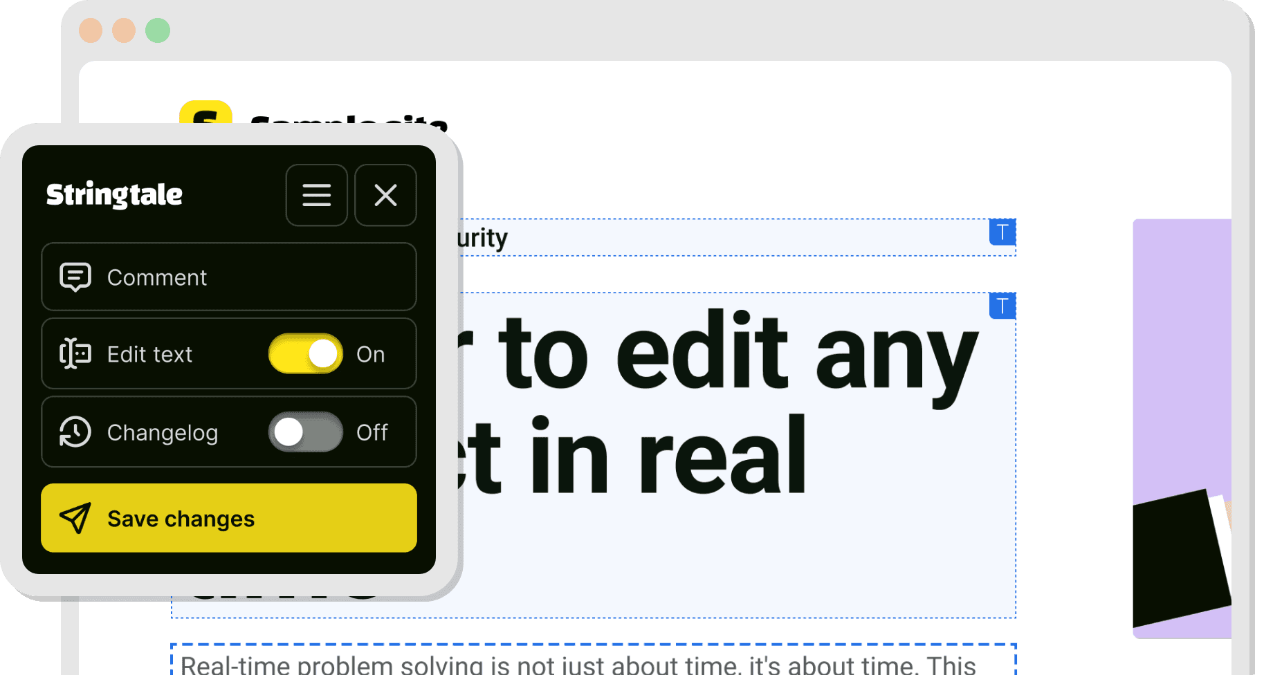 Stringtale Extension Footer